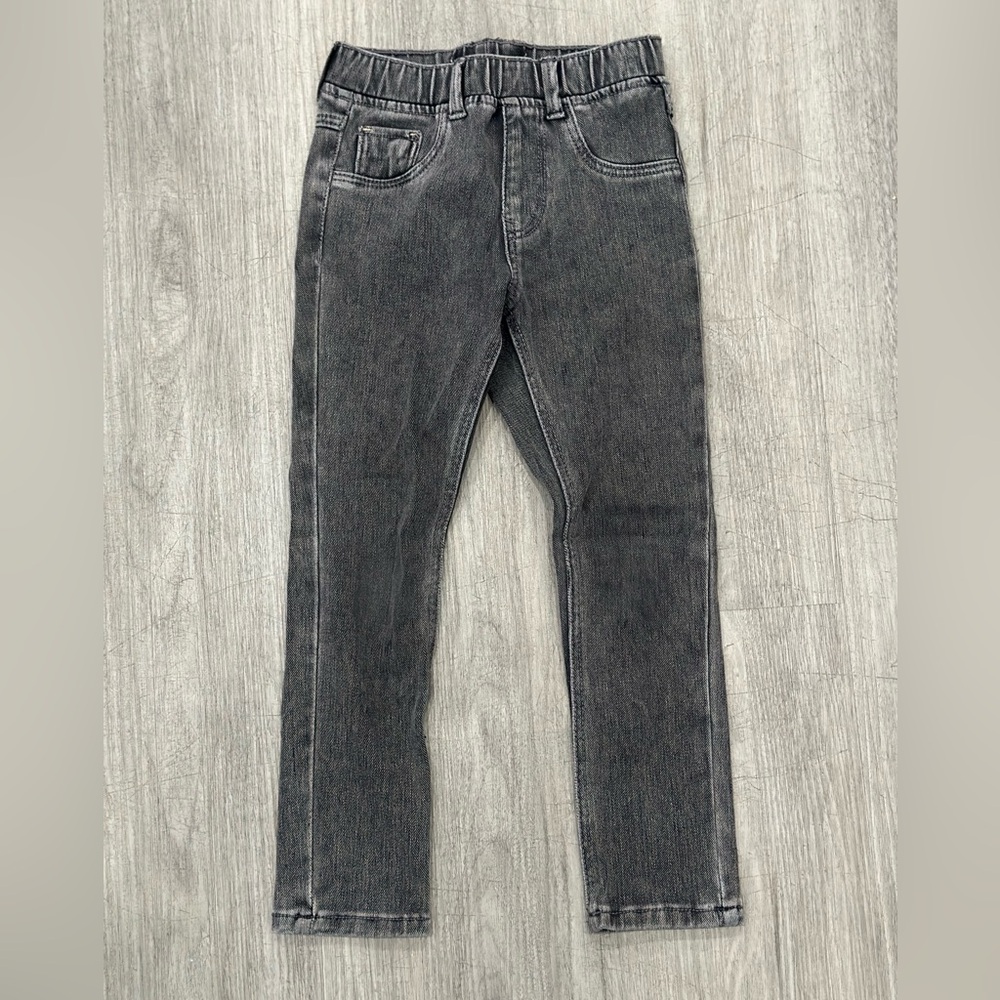 Zara Girls Grey Washed Jeggings - Size 4-5